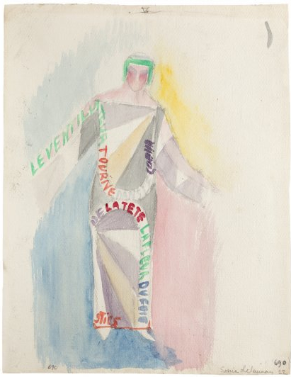 4.Vestidos-poema, texto de Tzara. (1922)